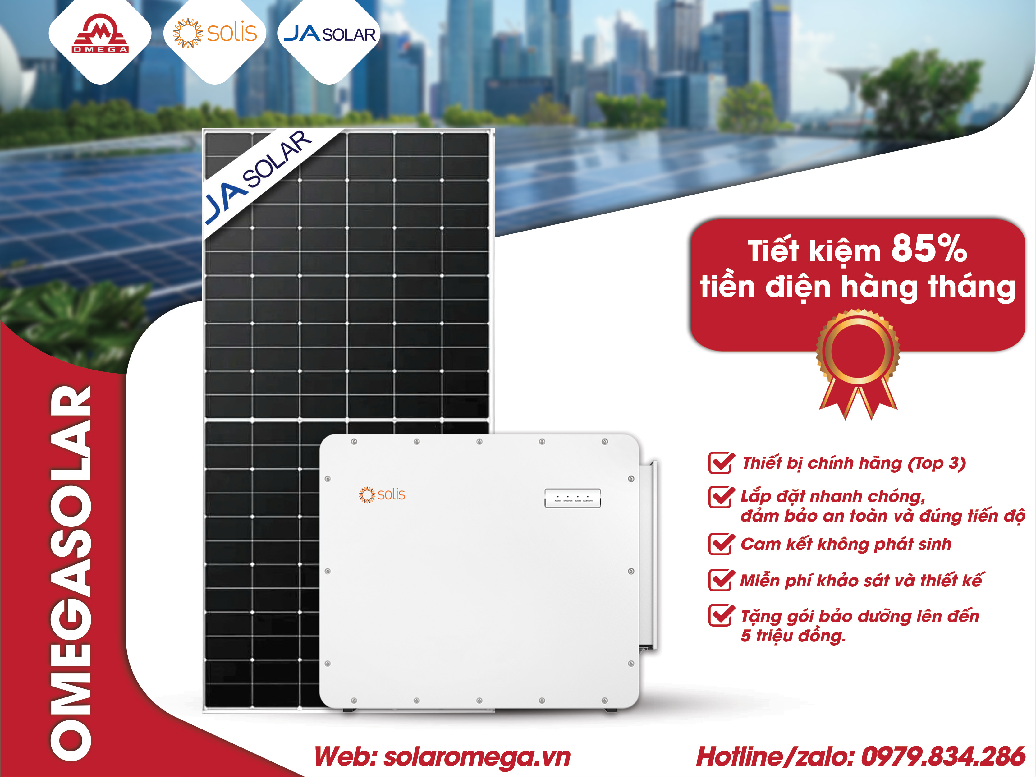 Gói Lắp Đặt Điện Mặt Trời 150 kW Hòa Lưới Bám Tải Cho Gia Đình - 3 Pha Áp Thấp