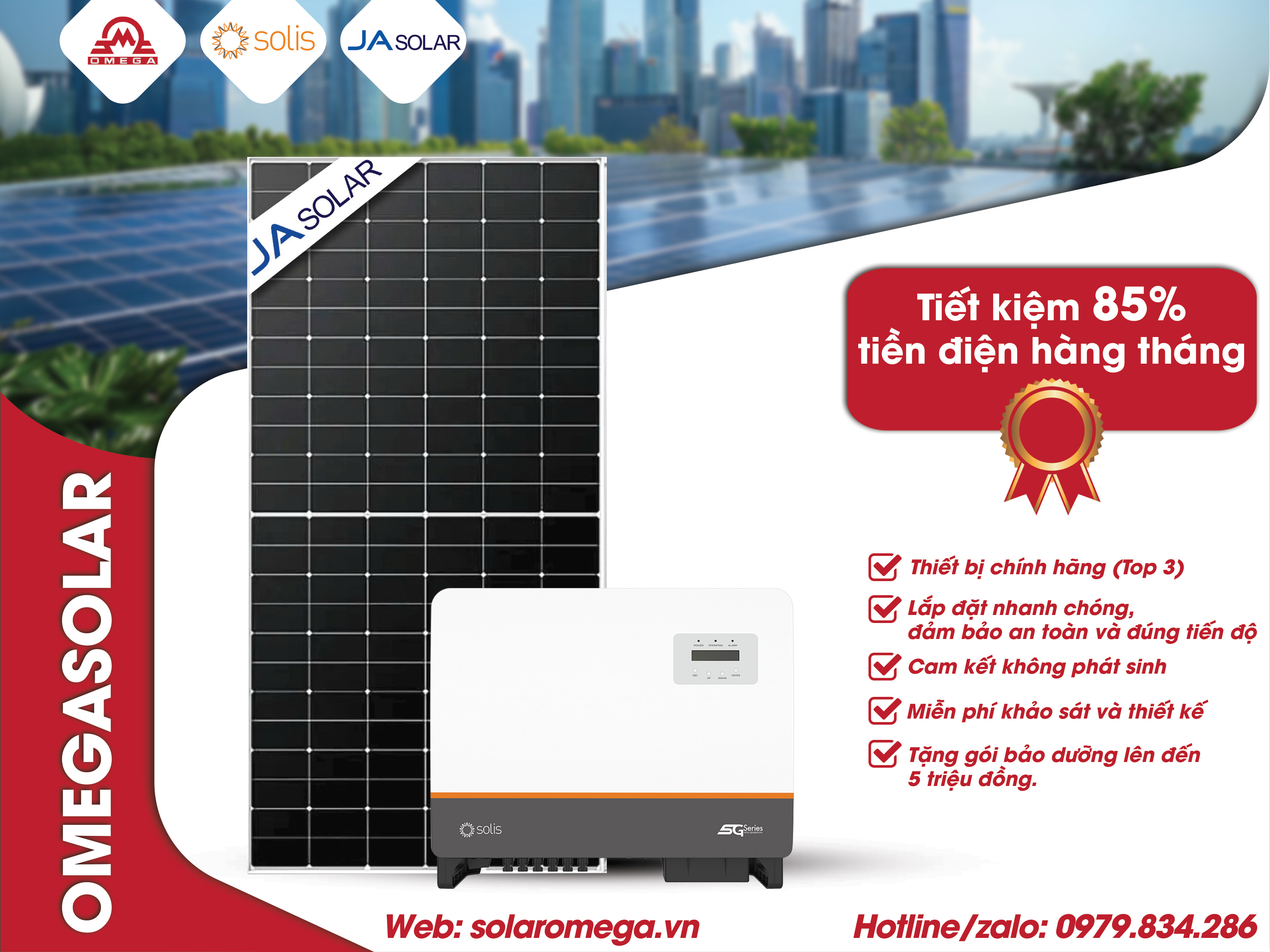 Gói Lắp Đặt Điện Mặt Trời 25kW Hòa Lưới Bám Tải Cho Gia Đình - 3 Pha Áp Thấp