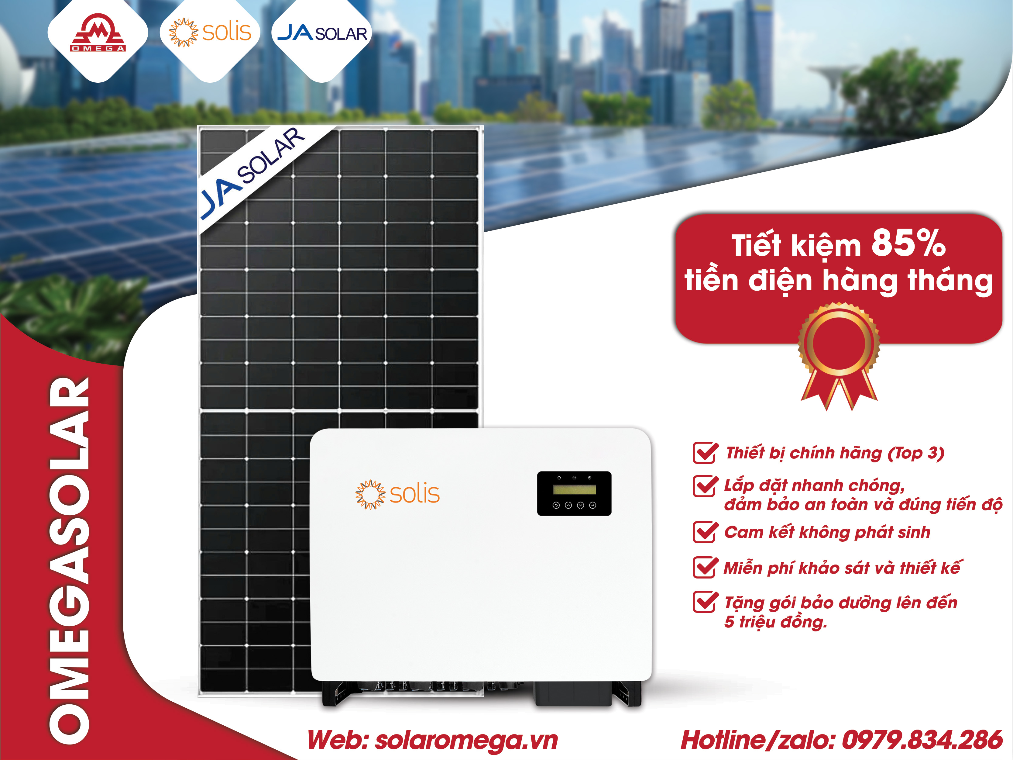 Gói Lắp Đặt Điện Mặt Trời 60 kW Hòa Lưới Bám Tải Cho Gia Đình - 3 Pha Áp Thấp