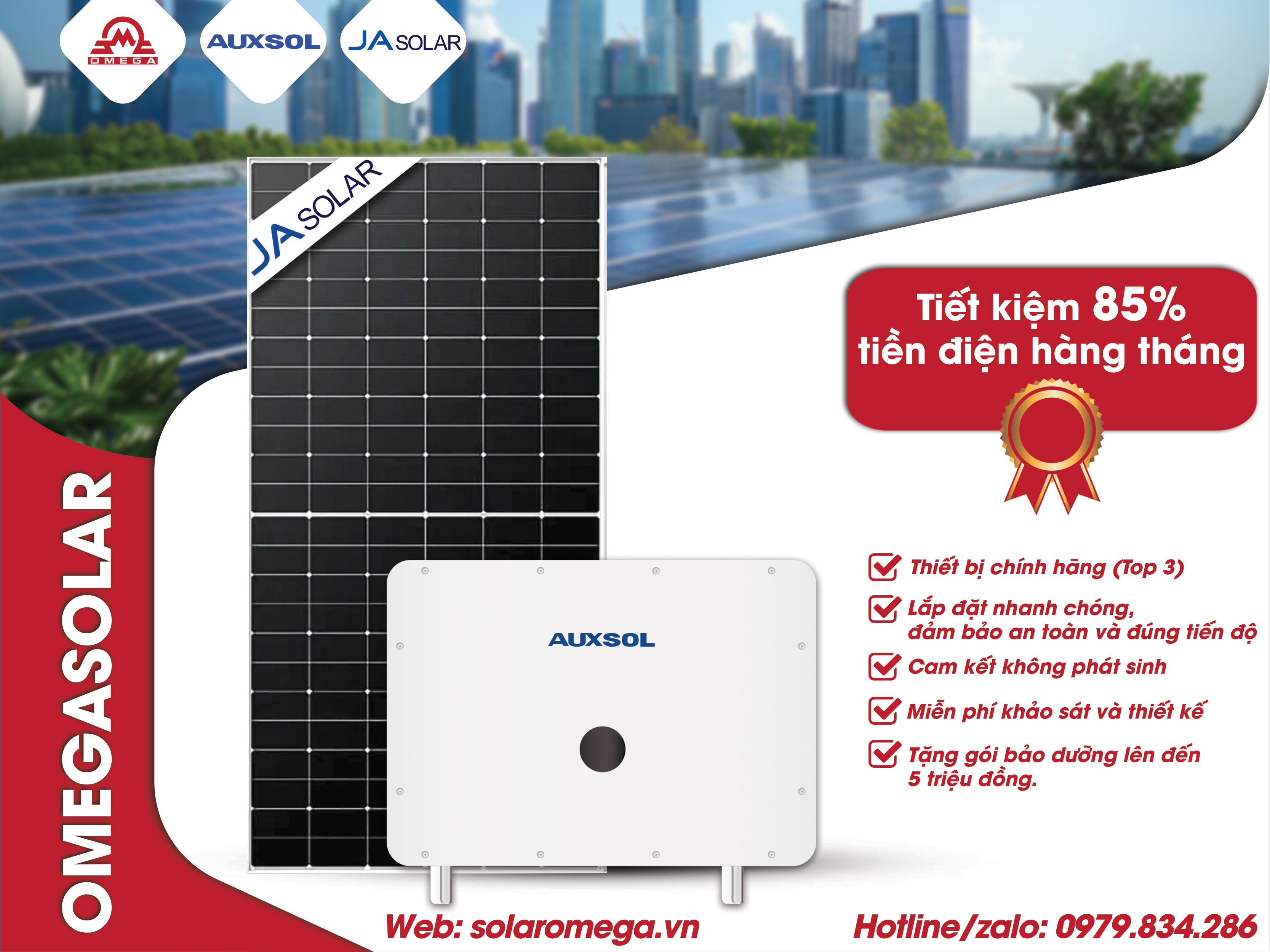 Gói Lắp Đặt Điện Mặt Trời 75 kW Hòa Lưới Bám Tải Cho Gia Đình - 3 Pha Áp Thấp