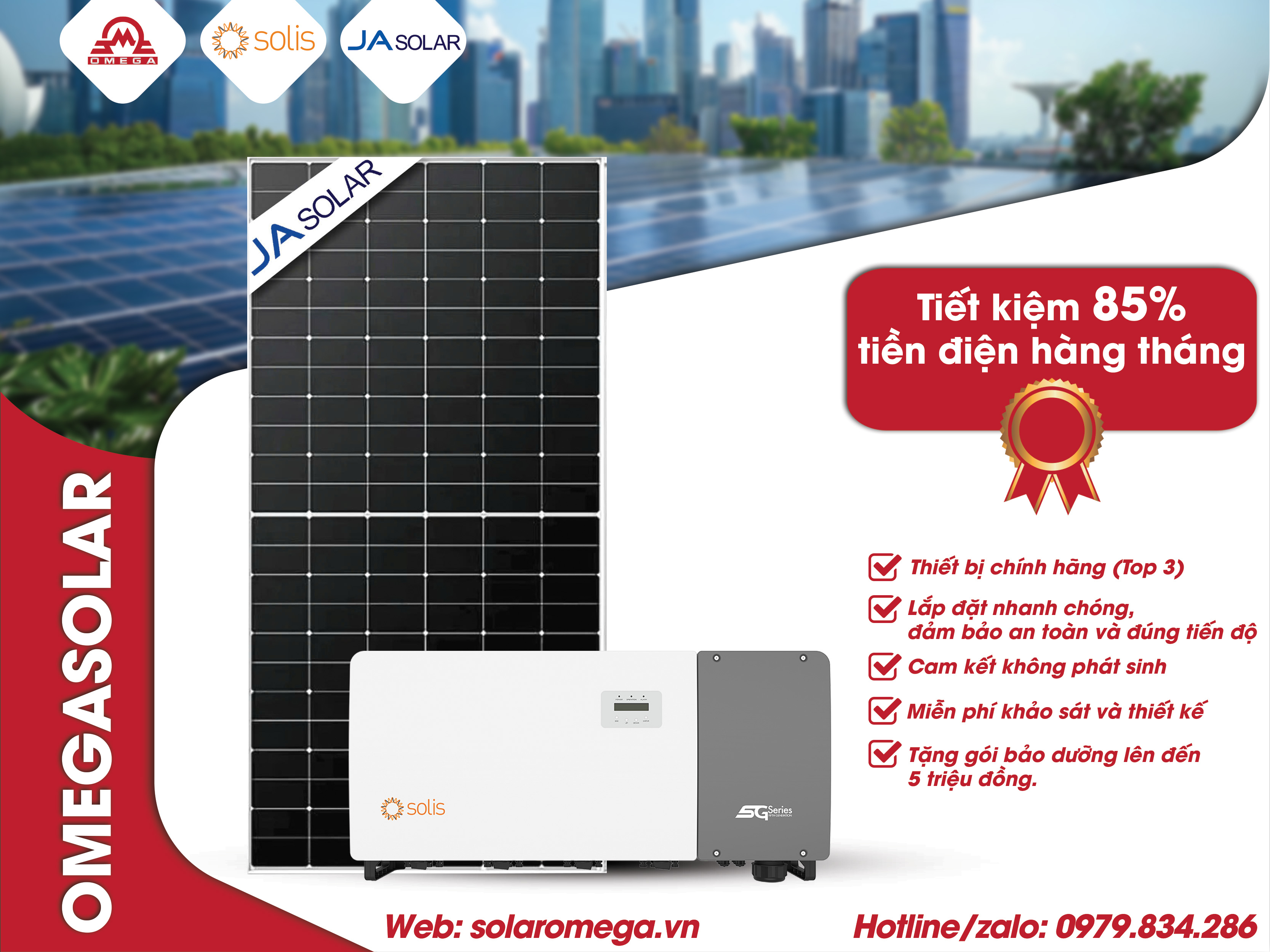 Gói Lắp Đặt Điện Mặt Trời 125 kW Hòa Lưới Bám Tải Cho Gia Đình - 3 Pha Áp Thấp